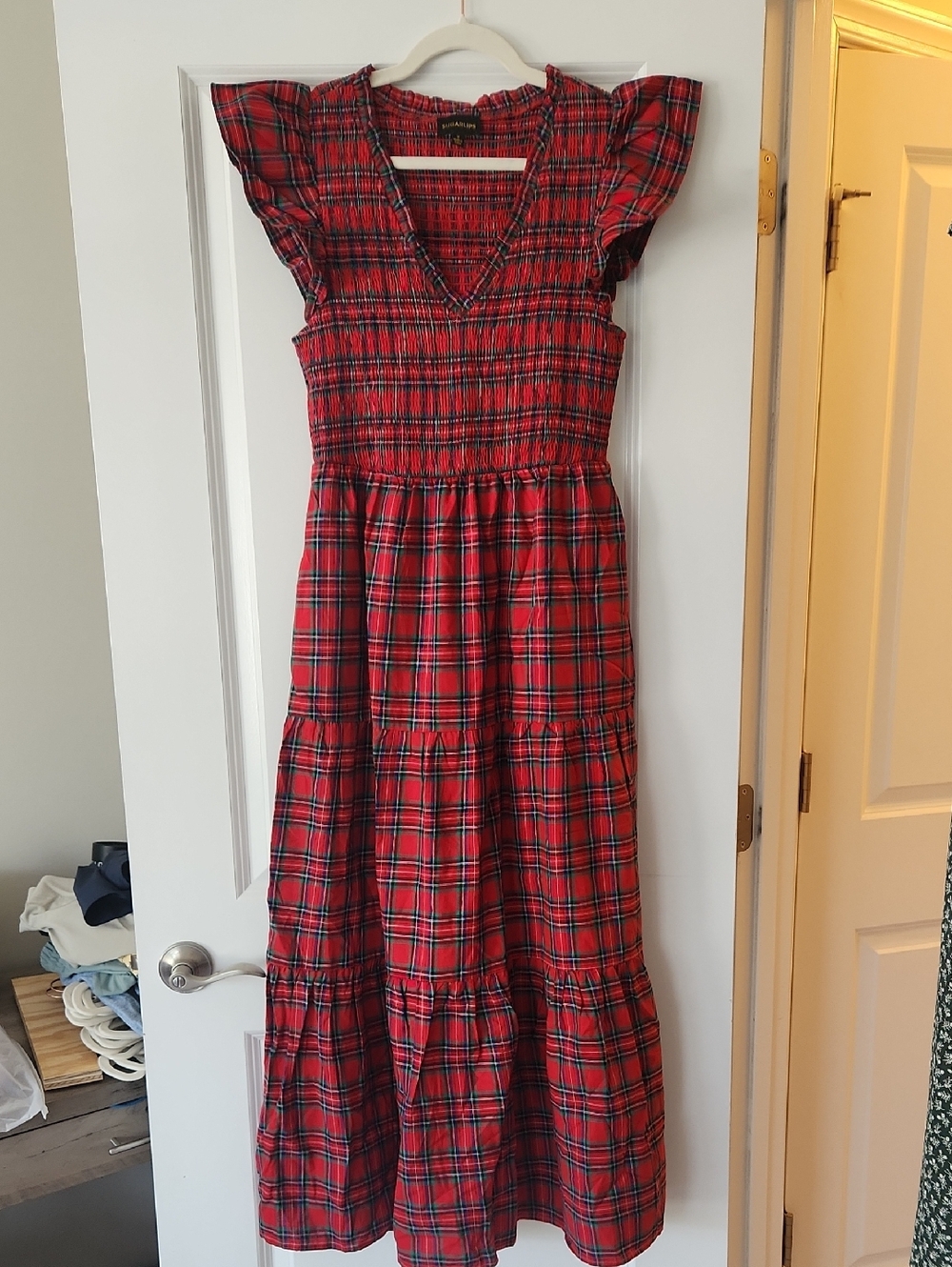 Sugarlips Red Plaid Dress